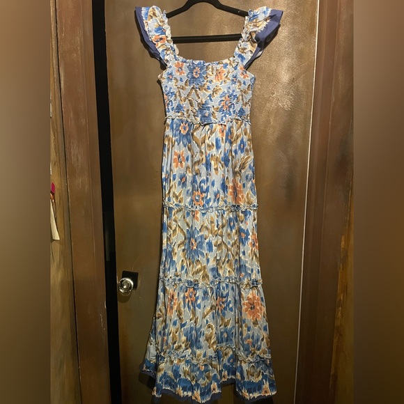 House of Harlow 1960 Blue Floral Maxi Dress - Picture 4 of 5